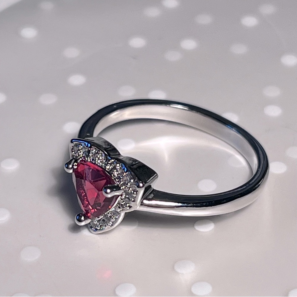 Ruby Halo Ring - Picture 6 of 8